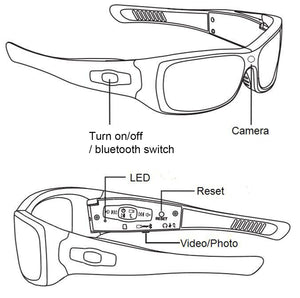 Light-weight DVR Sunglasses