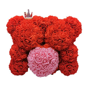 Rose Flower Bear